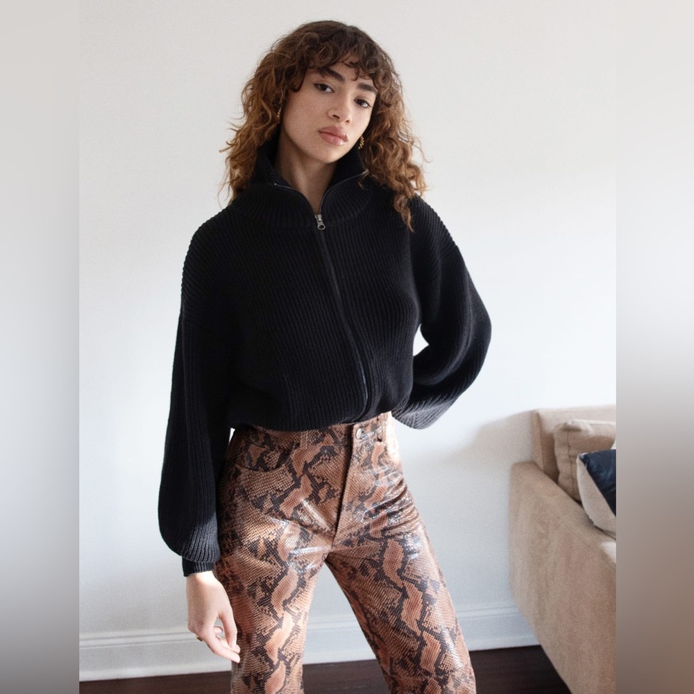 Reformation Dani full zip cardigan